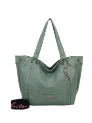 Fritzi aus Preußen Shopper bag w kolorze miętowym - 54 x 33,5 x 12,5 cm rozmiar: onesize. Zielone shopper bag damskie Fritzi aus Preußen, bez wzorów, z materiału, na ramię, bez dodatków. Za 214.45 zł.