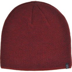 CZAPKA MĘSKA GŁADKA. Czerwone czapki męskie TOP SECRET, na lato, bez wzorów, z dzianiny, eleganckie. W wyprzedaży za 24.99 zł.