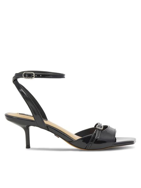 Nine West Sandały BYCCC02 Czarny. Czarne sandały damskie Nine West, bez wzorów, ze skóry, bez obcasa, na szpilce. Za 229.99 zł.