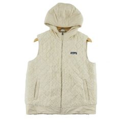 Second life - Kurtka z polaru w kolorze beżowym dla kobiet - Stan dobry. Brązowe kurtki damskie Patagonia, bez wzorów, z polaru, bez kaptura. Za 253.76 zł.