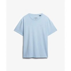 Casual T-shirt Superdry Essentials. Niebieskie t-shirty męskie Superdry., m, bez wzorów, bez kołnierzyka. Za 127.55 zł.