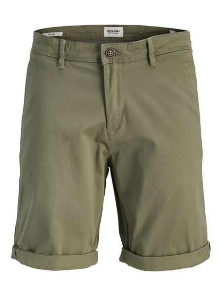 Jack & Jones Szorty "Bowie" w kolorze ciemnozielonym rozmiar: L. Zielone szorty męskie Jack & Jones, z bawełny, bez kołnierzyka. Za 100.99 zł.