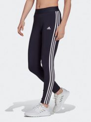 Adidas Legginsy 3 Stripes Leggings H07771 Niebieski. Niebieskie legginsy damskie Adidas, xs, bez wzorów, z bawełny. Za 89.99 zł.