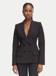Elisabetta Franchi Marynarka GI-257-66E2-V690 Czarny Slim Fit. Czarne marynarki i żakiety damskie Elisabetta Franchi, bez wzorów, z syntetyku. Za 2,949.00 zł.