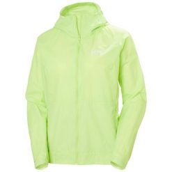 Kurtka przeciwdeszczowa damska Helly Hansen Roam Wind. Zielone kurtki damskie Helly Hansen, bez kaptura. Za 408.50 zł.