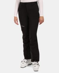 Damskie spodnie narciarskie typu softshell Kilpi RHEA-W. Czarne spodnie materiałowe damskie Kilpi, bez wzorów, z gumy. Za 318.77 zł.
