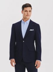 PAKO LORENTE - Granatowa marynarka męska z wełny. Marynarki męskie Pako Lorente, bez wzorów, z wełny. Za 599.99 zł.