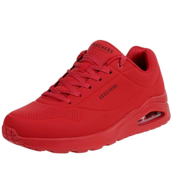 Buty do chodzenia męskie Skechers Uno Stand ON Air. Czerwone buty sportowe na co dzień męskie Skechers, na lato, z gumy, bez zapięcia, trekkingowe. Za 289.00 zł.