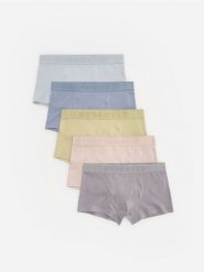 5 pack bokserek Classic - beżowy. Brązowe bokserki męskie Reserved, bez wzorów. Za 99.99 zł.