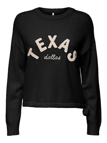 ONLY Sweter w kolorze czarnym rozmiar: M. Czarne swetry klasyczne damskie Only, m, ze splotem, bez kołnierzyka. Za 135.49 zł.