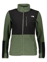 The North Face Kurtka polarowa w kolorze oliwkowo-czarnym rozmiar: XS. Brązowe kurtki damskie The North Face, xs, bez wzorów, z polaru, bez kaptura. Za 187.96 zł.