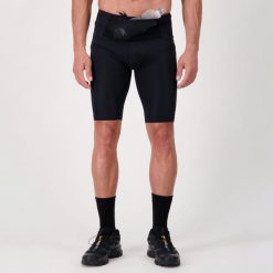 Męskie legginsy do biegania i trailu PERFORMANCE TIGHT. Czarne szorty męskie BODYCROSS, bez wzorów. W wyprzedaży za 275.99 zł.