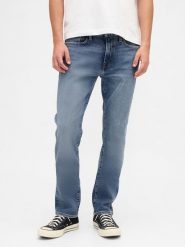 GAP Dżinsy - Slim fit - w kolorze niebieskim rozmiar: W34/L32. Niebieskie jeansy męskie GAP. Za 109.78 zł.
