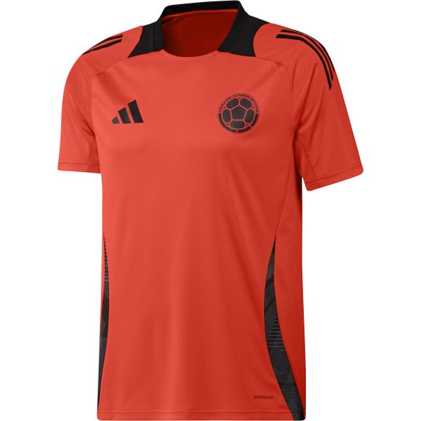 Koszulka treningowa Colombie Copa America. Czerwone t-shirty sportowe męskie Adidas, m, z materiału, bez ramiączek, na fitness i siłownię. Za 249.35 zł.