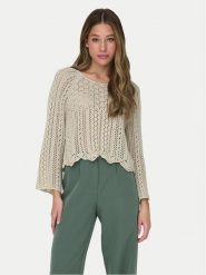 ONLY Sweter Nola 15233173 Szary Regular Fit. Szare swetry klasyczne damskie Only, xs, z syntetyku, bez kołnierzyka. Za 99.99 zł.