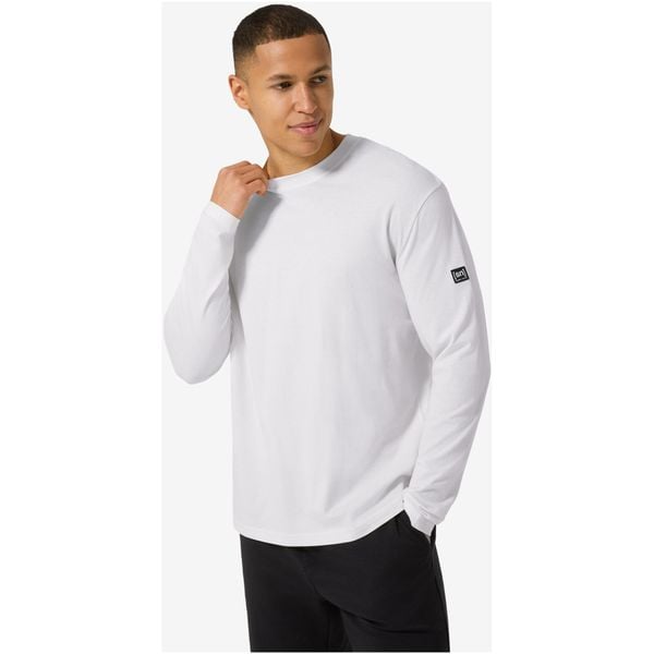 Koszulka termoaktywna z długim rękawem męska SUPER.NATURAL M Casual Bio Cotton. Białe bielizna termoaktywna męska Super.natural, l, bez wzorów, z bawełny. Za 429.99 zł.