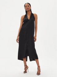 Bruuns Bazaar Sukienka koktajlowa Phia BBW3962 Czarny Regular Fit. Czarne sukienki damskie Bruuns Bazaar, bez wzorów, z jedwabiu, wizytowe, bez kołnierzyka, bez ramiączek. Za 589.99 zł.