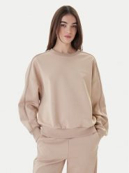 Guess Bluza V6RQ96 KCX22 Beżowy Regular Fit. Brązowe bluzy bez kaptura damskie Guess, xs, z syntetyku. Za 439.99 zł.