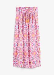 Spódnica maxi z lejącej wiskozy. Zielone spódniczki damskie bonprix, na lato, bez wzorów, z wiskozy, maxi. Za 112.99 zł.