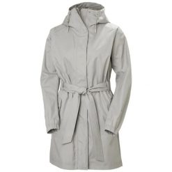 Damska kurtka wodoodporna Helly Hansen Hh Classics Trench. Szare kurtki damskie Helly Hansen, bez wzorów, bez kaptura. W wyprzedaży za 568.65 zł.