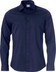Clique Clark koszula męska z długim rękawem 100% bawełna regular fit. Niebieskie koszule męskie CLIQUE, m, bez wzorów, z bawełny, bez kołnierzyka, bez ramiączek. Za 212.53 zł.