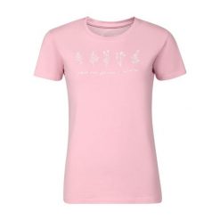 Koszulka damska bawełniana Alpine Pro Norda. Czerwone t-shirty damskie Alpine Pro, bez wzorów, z bawełny, bez kołnierzyka. W wyprzedaży za 49.00 zł.