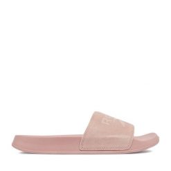 Klapki Reebok. Czerwone klapki damskie Reebok, bez wzorów, bez obcasa. Za 99.99 zł.
