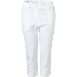 Spodnie damskie Abacus Elite Capri. Białe spodnie materiałowe damskie ABACUS, bez wzorów, z materiału. Za 416.00 zł.
