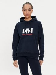 Helly Hansen Bluza Logo 2.0 34460 Granatowy Regular Fit. Niebieskie bluzy bez kaptura damskie Helly Hansen, xs, z bawełny. Za 289.99 zł.