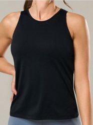 Sportowy top Gym Hard - czarny. Czarne topy sportowe damskie Sinsay, l, bez wzorów, bez ramiączek. Za 29.99 zł.