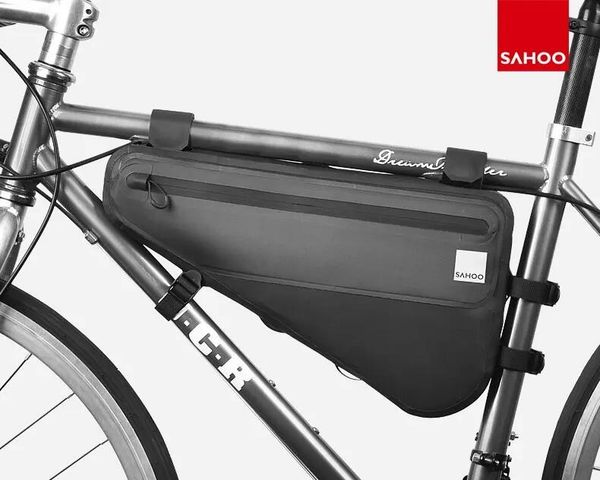 Torba rowerowa pod ramę Sahoo, wodoodporna. Czarne torebki klasyczne damskie SAHOO, bez wzorów, z materiału, bez dodatków. Za 159.90 zł.