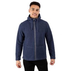 Bluza Z Kapturem Męska Scawton Zapinana Na Zamek. Niebieskie bluzy z kapturem męskie Trespass, m, z bawełny. Za 297.99 zł.