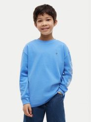 Tommy Hilfiger Bluzka Graphic KB0KB10512 Niebieski jasny Regular Fit. Niebieskie t-shirty chłopięce Tommy Hilfiger, bez wzorów, z bawełny, bez ramiączek. Za 169.99 zł.