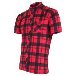 Sensor koszulka rowerowa Square red M. Czerwone t-shirty sportowe męskie Sensor, m, bez ramiączek. Za 179.00 zł.