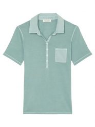 Marc O´Polo Koszulka polo w kolorze miętowym rozmiar: S. Niebieskie bluzki damskie s, bez wzorów, z bawełny, bez kołnierzyka, bez ramiączek. Za 96.60 zł.