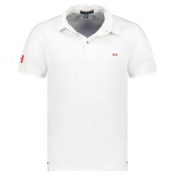 Koszulka polo Canadian Peak KARSEAK WHITE RM MEN 254 (RBMSZ1394H/CP-BLANC). Białe koszulki polo męskie Canadian Peak, bez wzorów, bez ramiączek. Za 119.00 zł.