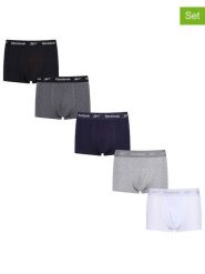 Reebok Bokserki (5 par) "Boyes" w różnych kolorach rozmiar: L. Bokserki męskie Reebok, bez wzorów. Za 81.95 zł.