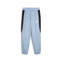 Spodnie do biegania Puma BMW MMS MT7+. Czarne spodnie materiałowe męskie Puma, bez wzorów. W wyprzedaży za 352.00 zł.