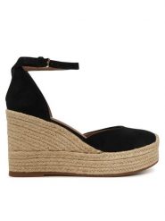 BOSS Espadryle Madeira 50563452 Czarny. Czarne espadryle damskie Boss, bez wzorów, ze skóry, bez obcasa. Za 799.99 zł.