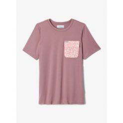 Koszulka szybkoschnąca dziewczęca Columbia Washed Out Utility Shirt. Fioletowe koszulki dziewczęce Columbia, bez wzorów, bez ramiączek. Za 72.99 zł.