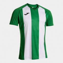 Koszulka z dekoltem w szpic Joma Inter IV. Białe t-shirty sportowe męskie Joma, bez ramiączek, do piłki nożnej. Za 69.08 zł.
