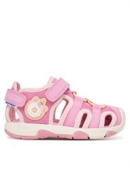 Geox Sandały B Sandal Multy Girl B650DA 01450 C8F2M S Różowy. Czerwone sandały dziewczęce Geox, z materiału, bez zapięcia. Za 249.99 zł.