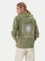 Roxy Bluza Surf Stoked Terry Vint ERJFT05062 Khaki Relaxed Fit. Brązowe bluzy bez kaptura damskie Roxy, m, z syntetyku. Za 239.99 zł.