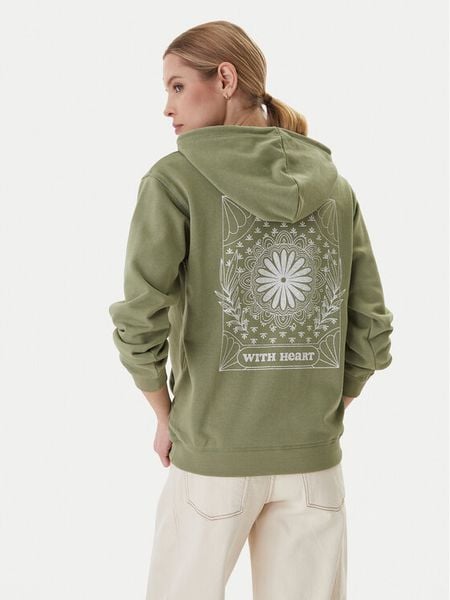 Roxy Bluza Surf Stoked Terry Vint ERJFT05062 Khaki Relaxed Fit. Brązowe bluzy bez kaptura damskie Roxy, m, z bawełny. Za 239.99 zł.