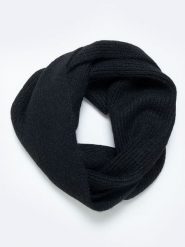 BIG STAR Szal-koło w kolorze czarnym - 165 x 32 cm rozmiar: onesize. Czarne szaliki i kominy damskie Big Star, bez wzorów, z materiału. Za 69.99 zł.