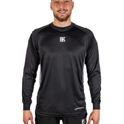 Czarna wyściełana koszulka bramkarska. Czarne t-shirty damskie BKEEPER, xs, bez wzorów, z elastanu, bez kołnierzyka. Za 242.00 zł.