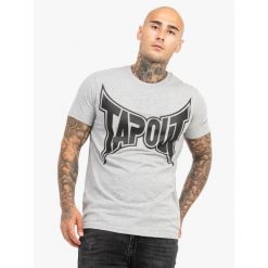 T-shirt o klasycznym kroju Tapout Logo. Czarne t-shirty męskie TAPOUT, bez wzorów, z bawełny, bez kołnierzyka. Za 119.00 zł.