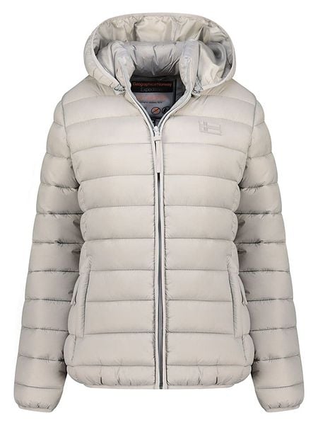 Geographical Norway Kurtka pikowana "Atichoko" w kolorze jasnoszarym rozmiar: XL. Szare kurtki damskie Geographical Norway, xl, bez wzorów, bez kaptura. Za 164.95 zł.