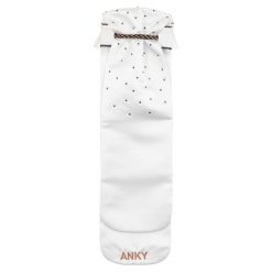 Krawat jeździecki z odpinanym kołnierzykiem ANKY Stocktie Multi-Fit. Białe krawaty i muchy męskie ANKY, bez wzorów, klasyczne. Za 324.00 zł.