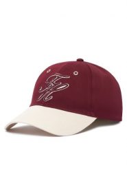 Tommy Hilfiger Czapka z daszkiem AW0AW18678 Bordowy. Czerwone czapki z daszkiem damskie Tommy Hilfiger, bez wzorów, z bawełny. Za 229.99 zł.